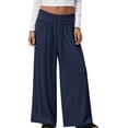 thumbnail image 2 of IMENGL Casual Cropped Pants for Women Soft Yoga Sweat Comfy High Waisted Pajama with Pockets Trousers Loose Women's Wide Leg Pant,M-XXXXXXL, 2 of 4