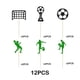 thumbnail image 4 of Advancent Primeros de la magdalena del fútbol de la mano de obra fina para las decoraciones de la fiesta de cumpleaños sean Kits de decoración para fiestas Negro Verde, 12 Uds. 4.7 pulgadas, 4 of 6