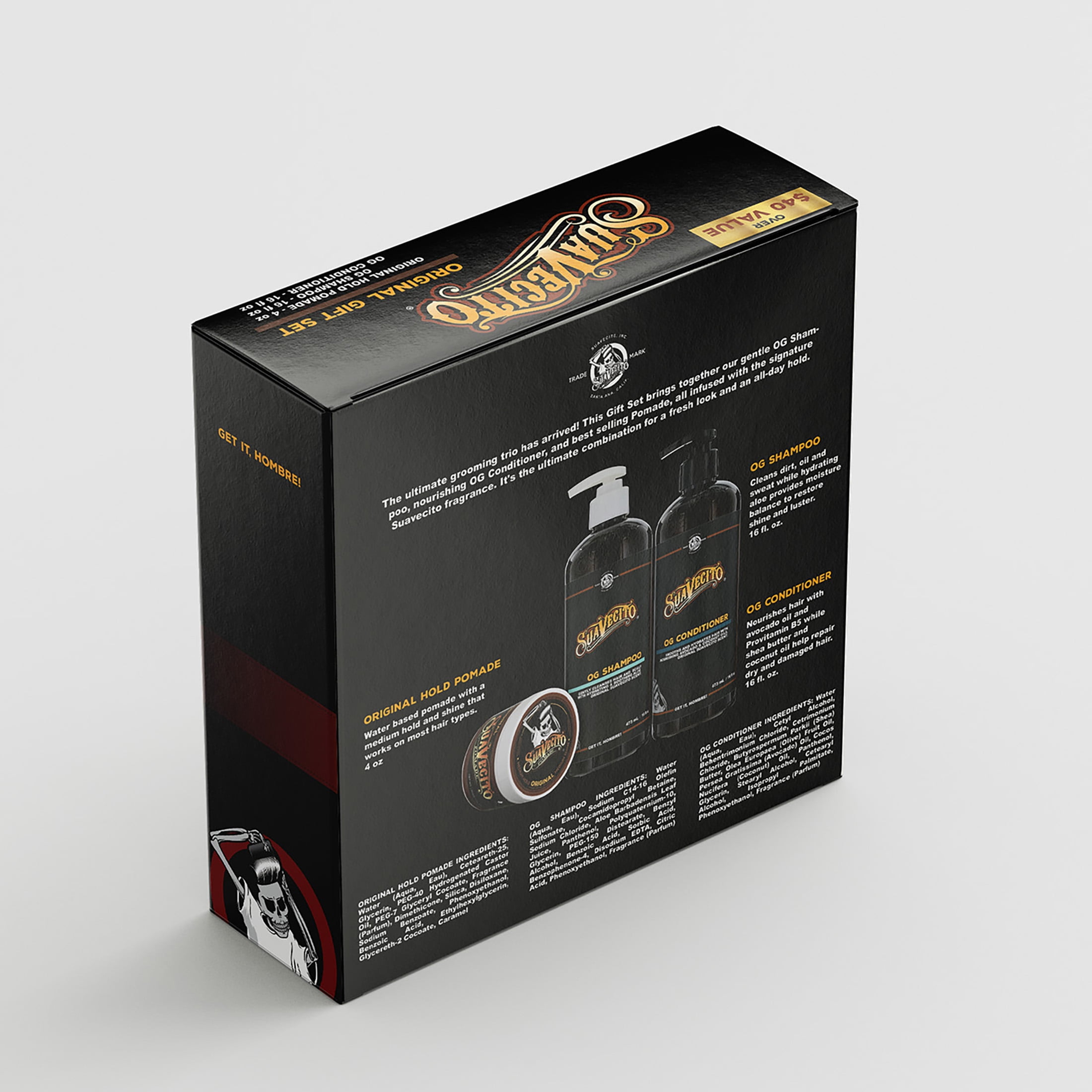 Suavecito Firme Hair Care Gift Set, for All Hair Types, Firme