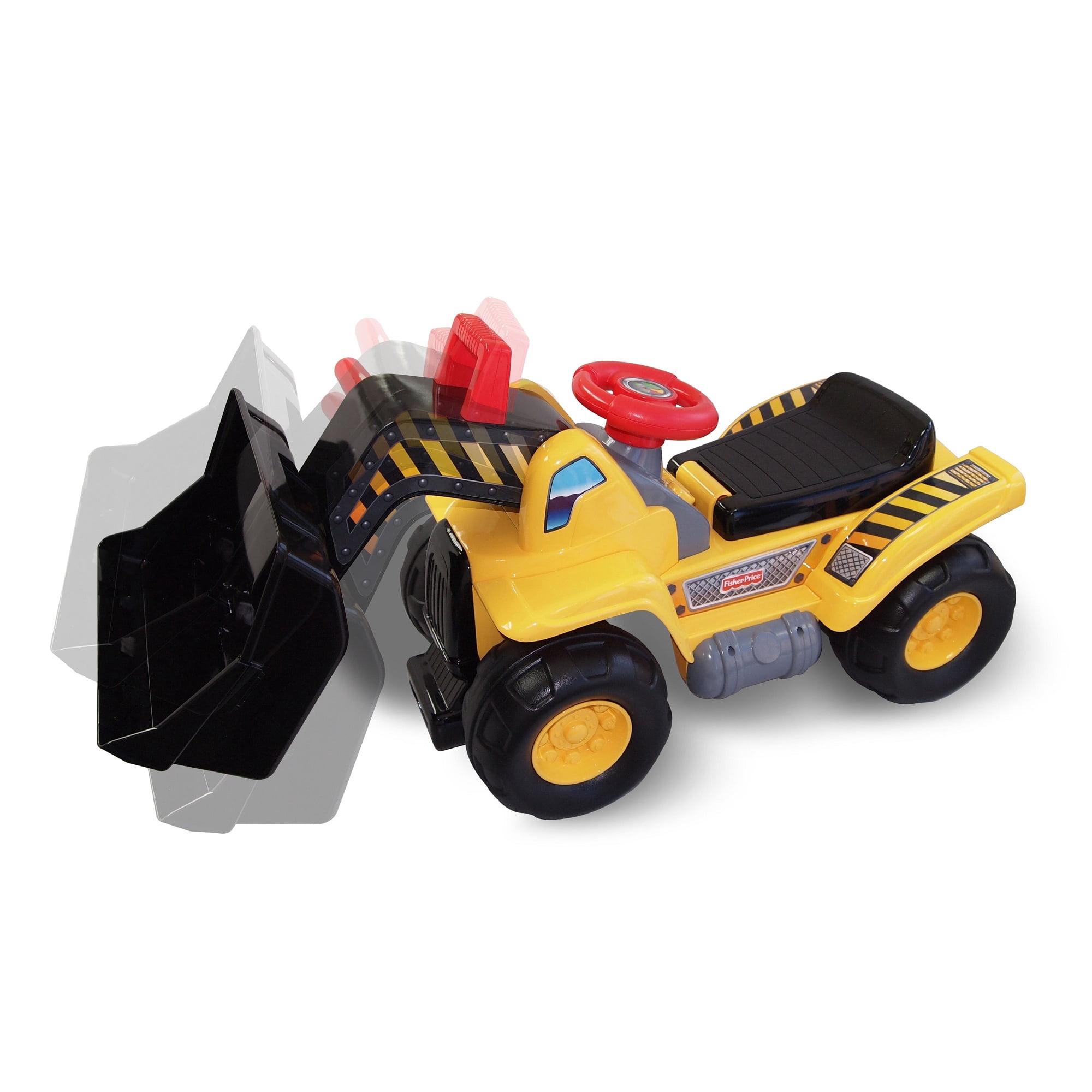 Fisher-Price Big Action Load N' Go Push Ride-On with Working Front Loader