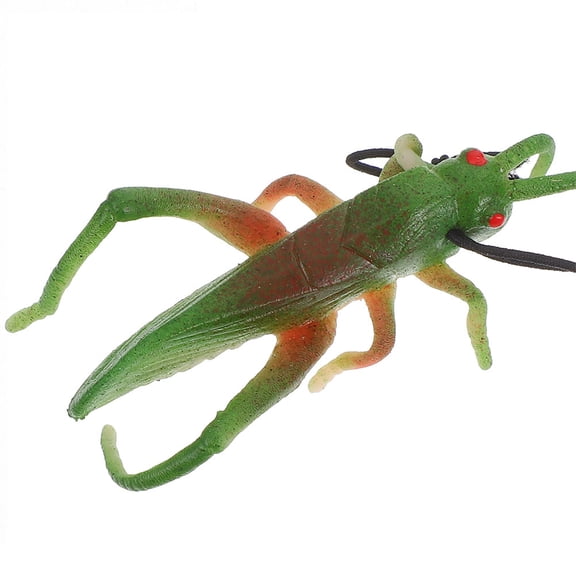 LOLIPPYY 10Pcs Realistic Green Grasshoppers Animal Models Crafted from Tpr for Party Use and Display