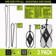 thumbnail image 4 of Cell Phone Neck Holder by Gecko - Phone Neck Strap Lanyard Phone Case Compatible with iPhone Lanyard - Phone Strap Holder (2 Pack - Black Match), 4 of 5