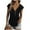 Black womens tops summer, variant on USSUMA Womens Plus Tops and T-Shirts - Lace Summer Tops for Women V Neck Zipper Shirts Lace Shoulder Short Sleeve Summer Tunic Tops Loose Casual Tops Blouses 2022 Beach