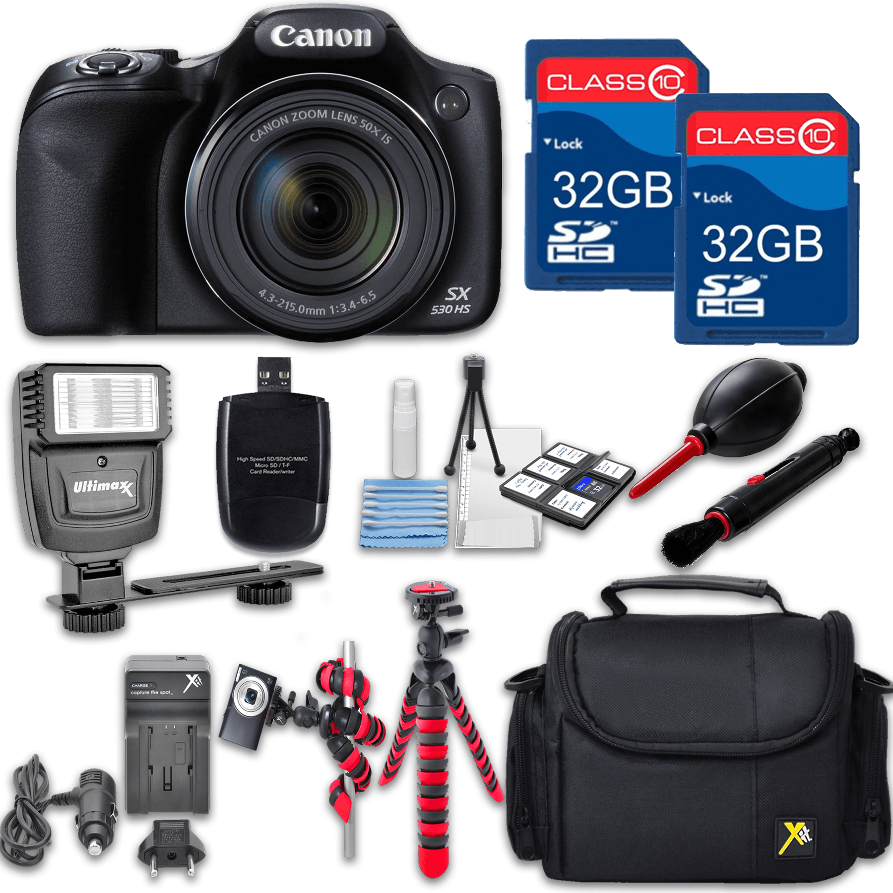 Canon Powershot SX530 (Black) HS Point and Shoot Digital Camera, W