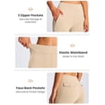 thumbnail image 5 of Women’s Fleece Lined Pants, High Waisted Stretch Casual Pants, Warm Tapered Straight Leg Pants for Fall & Winter, Golf, Hiking, Work & Everyday Wear, 29"/31", 5 of 9