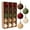 B, variant on Huanglei 15 Pcs Velvet Flocked 3.15inch Velvet Bulk Neutral Flocked For Xmas Home Holiday