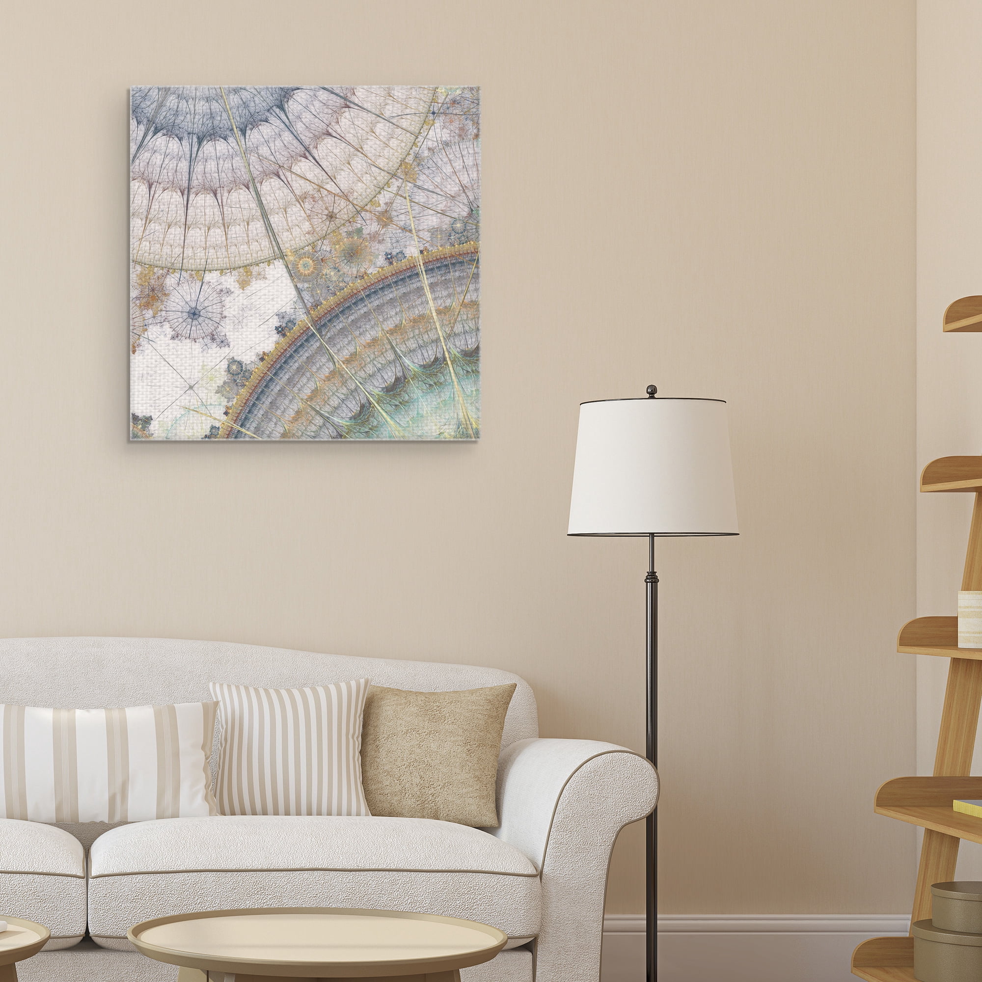 Masterpiece Art Gallery Clockworks I Intricate Abstract by James Burghardt Canvas Art Print 24" x 24"