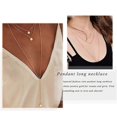 thumbnail image 5 of Fashion Layered Long Necklace Coin Pendant Necklaces Chain Charm Necklace Jewelry For Women And Girls, 5 of 5