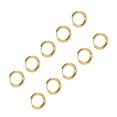 thumbnail image 4 of Pendientes de aro de acero inoxidable, 10 piezas de pendientes de aro, pendientes de acero inoxidable dorados, accesorios, pendientes sencillos, diseño revolucionario, 4 of 14