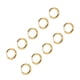 thumbnail image 3 of 10 pendientes de aro dorados simples con diámetro de alambre de 2,5 mm de diámetro interior de 10 mm, accesorios para pendientes, 3 of 5