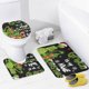 thumbnail image 1 of Mini Grinch Ornaments Grinch Ornaments Grinch Christmas Decorations Christmas Snowman Print Toilet Bathroom Mat And Shower Curtain Three Piece Set, 1 of 3