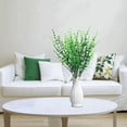 thumbnail image 3 of Gustave 8 Bundles Artificial Plants Fake Eucalyptus Stems Greenery No Fade Faux Plastic Plants for Vase Home Garden Verandah Indoor Outdoor Decor, 3 of 9