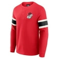thumbnail image 2 of Men's Darius Rucker Collection by Fanatics Red Georgia Bulldogs Waffle-Knit Raglan Long Sleeve Henley T-Shirt, 2 of 6