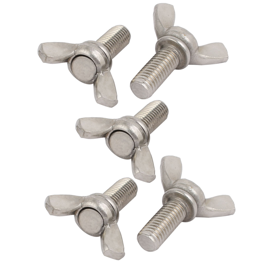 10 PCS M8x16 304 Stainless Steel Wing Bolts - Hand Twist Butterfly Screws For Easy Assembly