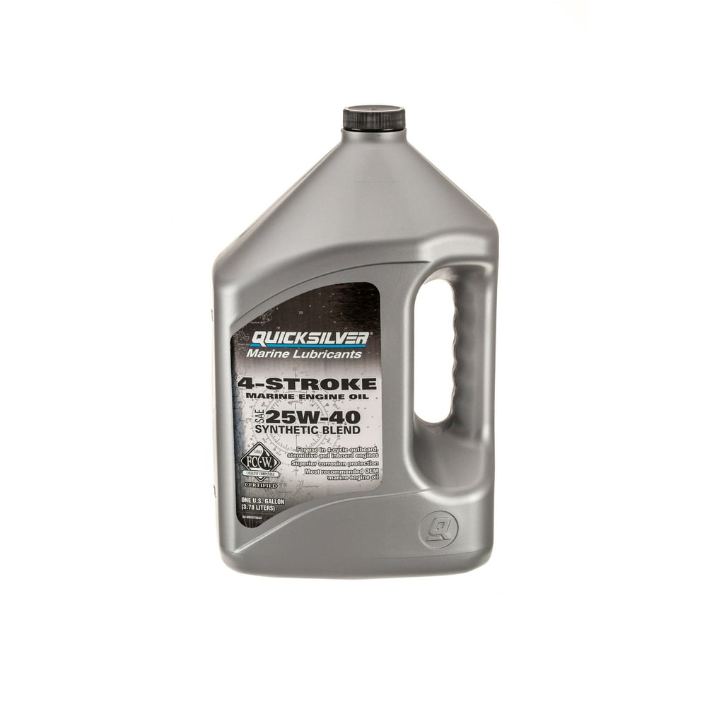 Quicksilver Synthetic Blend 4 Stroke Marine Motor Oil, 25W40 Walmart
