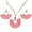 Pink, variant on Xinyolin Vintage Fan Shape Tassel Circle Pendant Necklace, Hook Earrings Women's Jewelry Set