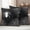 Black, variant on Halloween Outdoor Waterproof Pillow Covers, Spiders Spiderweb Retro Black White Lines Decorative Square Throw Pillowcase Sofa Cushion Sham for Patio/Couch/Chair, 18"x18" 2 Pack