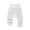 White, variant on MeetoTime Infant Toddler Long Pants Baby High Waisted Cotton Snap Button Protection Pants Suitable for 3 Months-3 Years
