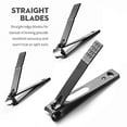 thumbnail image 6 of Nail Clippers Set Matte Stainless Steel 3 pcs fingernail Clippers &Slant EDG Toenail Clipper Cutter Metal Case .The Best Gift Nail Clippers for Men and Women, 6 of 7