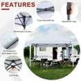 thumbnail image 2 of ABCCANOPY 10' x 10' White Outdoor Pop up Canopy Tent Camping Sun Shelter-Series, 2 of 7