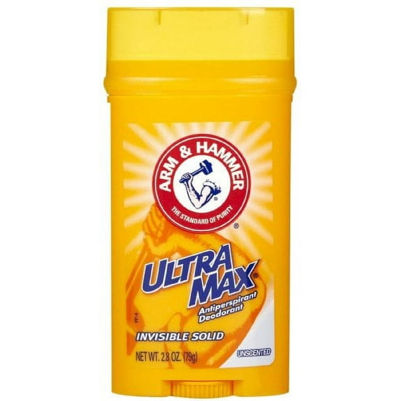 2 Pack - Arm & Hammer ULTRAMAX Deodorant Invisible Solid Unscented 2.80 oz Each