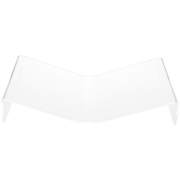 Plymor Clear Acrylic Open Book Display Stand, Flat, 12.375" W x 8" D x 2.25" H