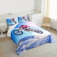 thumbnail image 3 of Castle Fairy Motorcycle Motocross 3 Pieces Queen Comforter Set for Female Men,Dirt Bike Ultra Soft Bedding Sets,Extreme Sport Bedding Comforter Set Breathable,Luxury Bedroom Decor, 3 of 8