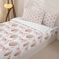 thumbnail image 3 of Manfei Ocean Themed Shell Zipper Queen Comforter Set with Fitted Sheet and 2 Pillowcases,Cute Coquette Bowknot Zipper Bedding Set,Reversible,4 Pieces, 3 of 7
