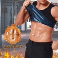 thumbnail image 2 of Men's sweat vest polymer vest sauna suit training vest, 2 of 5