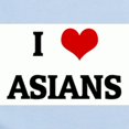 thumbnail image 2 of CafePress - I Love ASIANS Infant Bodysuit - Baby Light Bodysuit, Size Newborn - 24 Months, 2 of 4