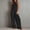 Black, variant on Women's Wide Leg Jumpsuits Adjustable Strap Sleeveless Stretchy Long Pant Casual Jumpsuit with Pockets(White,XXL)