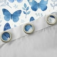 thumbnail image 4 of Feelyou Butterfly Blackout Curtains Set of 2 (52x84 Each), e Leaf Plant Window Curtains, 4 of 6