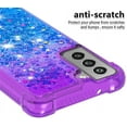 thumbnail image 4 of Case for Samsung Galaxy S21 FE, Galaxy S21 FE Case Liquid Cute Clear Glitter Heavy Duty Shockproof Soft TPU Protective for Girls Women Phone Case for Samsung Galaxy S21 FE Gradient Purple, 4 of 14