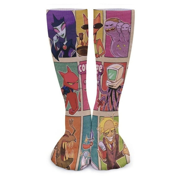 Courage Dog Socks for Women Men Novelty Graphic Printed Crew Tube Socks Funny Gifts