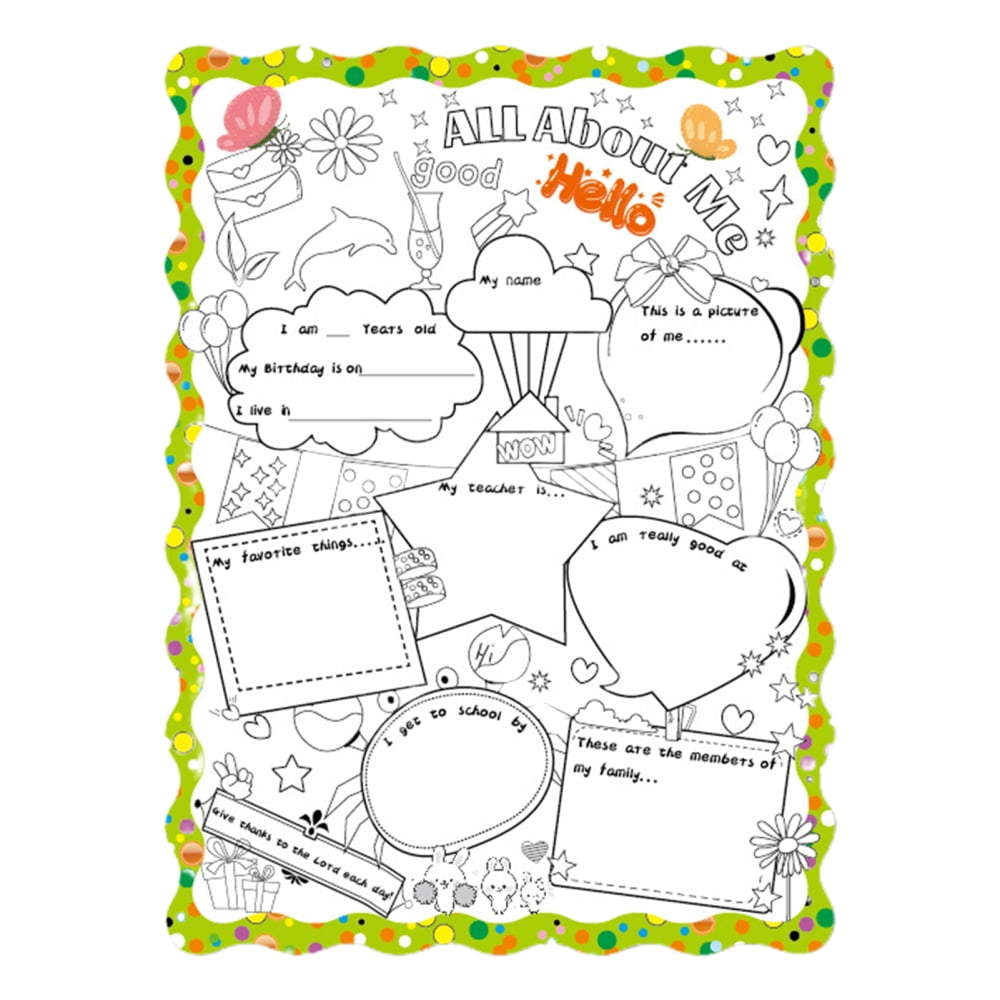 All about me activities for kindergarten