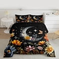 thumbnail image 2 of Homewish Floral Butterflies 3 Pieces Queen Comforter Set For Female Men Adults,Stars Sky Moon Ultra Soft Bedding Sets,Chic Flowers Bedding Comforter Set,Ultra Soft Home Decor,Reversible, 2 of 8
