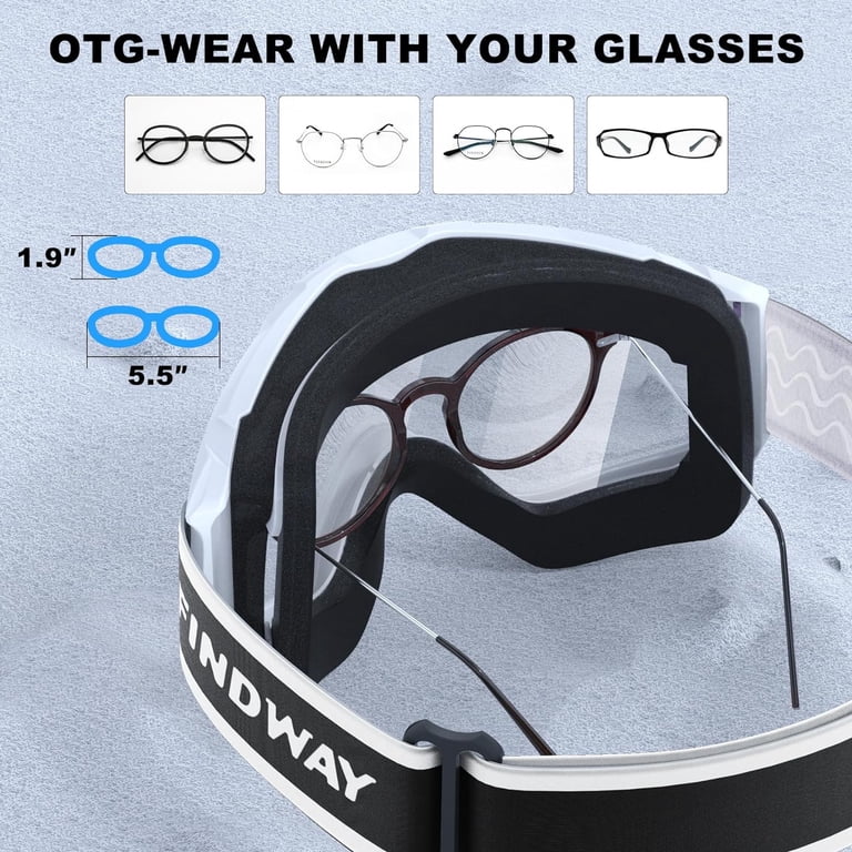 Ski Goggles OTG - Over Glasses Snow/Snowboard Goggles for  display picture 3