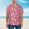 thumbnail image 2 of Balery French Bulldog Camisas hawaianas de manga corta para hombre, camisas playeras de corte holgado, camisas de vacaciones con botones,X-Large, 2 of 7