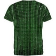 thumbnail image 2 of Falling Binary Code All Over Adult T-Shirt - Small, 2 of 2