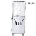 thumbnail image 3 of 18" to 30" Luggage Cover Protector Bag PVC Clear Plastic Suitcase Cover Protectors Travel Luggage Sleeve Protector, 3 of 15