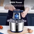 thumbnail image 2 of Electric Meat Grinders, 5L Food Processor, Stainless Steel Multifunctional Vegetable Slicer, Kitchen Chopper & Mixer, 2 of 9