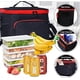 thumbnail image 2 of 1PCS Lunch Bag, Work Thermal Lunch Tote Bags, 10L Large Dual Compartment Food Bag Lunch Cooler Carrier Bags., 2 of 5