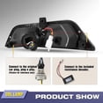 thumbnail image 4 of Pair LED Sequential Turn Signal Lights for 2015-2017 Ford Mustang DRL Dynamic Lamps, 4 of 7