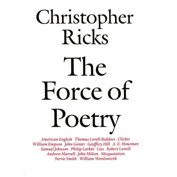 The Force of Poetry, (Paperback)