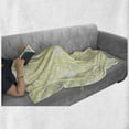 thumbnail image 6 of Floral Soft Flannel Fleece Throw Blanket, Graphic Daisy Blossoms Design on Yellow Background Spring Flowers Artwork, Cozy Plush for Indoor and Outdoor Use, 50" x 70", Yellow and White, by Ambesonne, 6 of 6