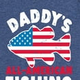 thumbnail image 3 of Instant Message - Celebrate Family - Daddy's All American Fishing Buddy - Toddler & Youth Girls A-line Dress, 3 of 6