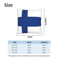 thumbnail image 4 of Flag Of Finland Couch Square Decorative Throw Pillow Covers Set of 2 for Sofa Bed Cushion Covers Home Decor 22"x22", 4 of 7