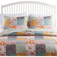 thumbnail image 7 of Barefoot Bungalow Carlie Reversible Quilt Set, Calico Patches, 3-Piece King/Cal King, 7 of 7