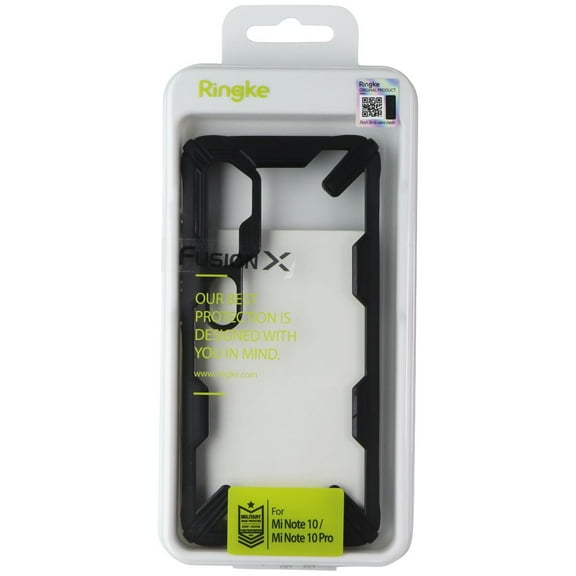 Ringke Fusion X Series Case for Mi Note 10 / Mi Note 10 Pro - Clear/Black
