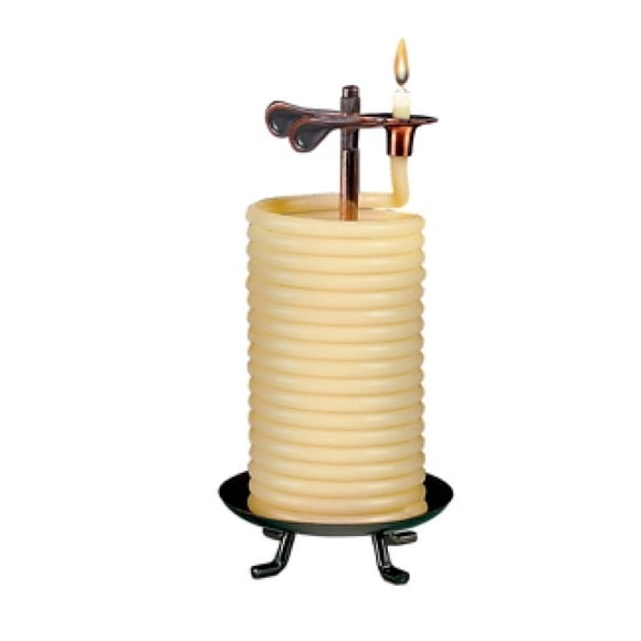 Candle By The Hour - 80 Hour Light Decoration Candle Design Made From Beeswax- Copper Base- Citronella (20559BC)